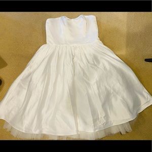 Tea length Wedding dress White